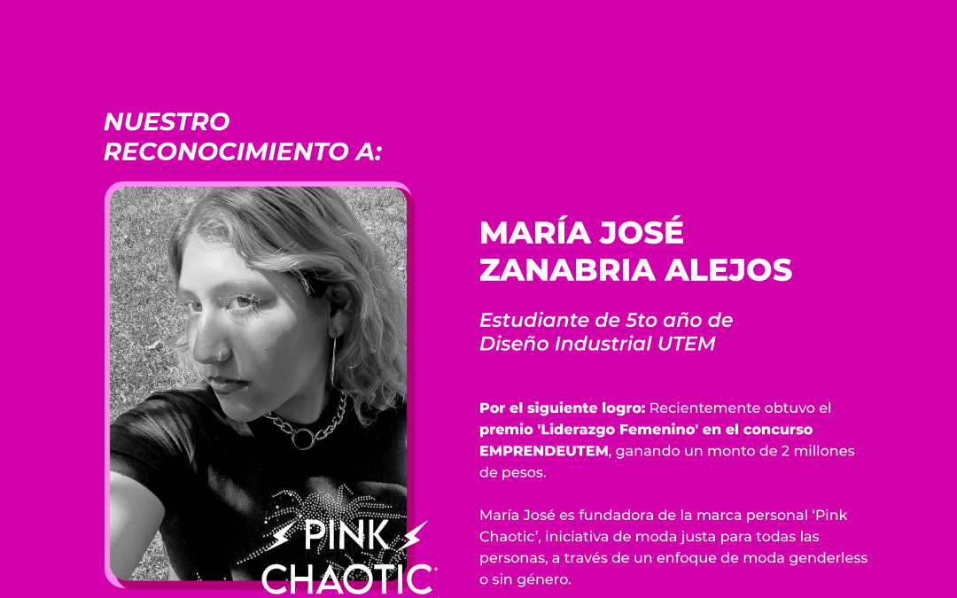 Reconocimiento profesional a la estudiante María José Zanabria